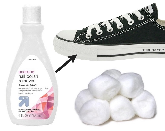 how to clean rubber shoes