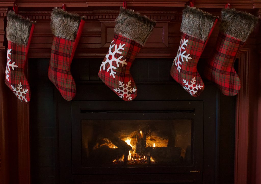 5 Christmas stockings